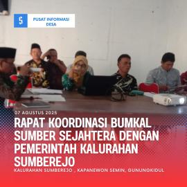 Rakor Pemerintah Kalurahan dan BUMKAL Sumber Sejahtera Bahas Penyertaan Modal Ketahanan Pangan