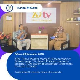 KIM Tunas Melati Ketonggo Tampilkan Strategi Literasi dalam Podcast Dhaksinarga TV